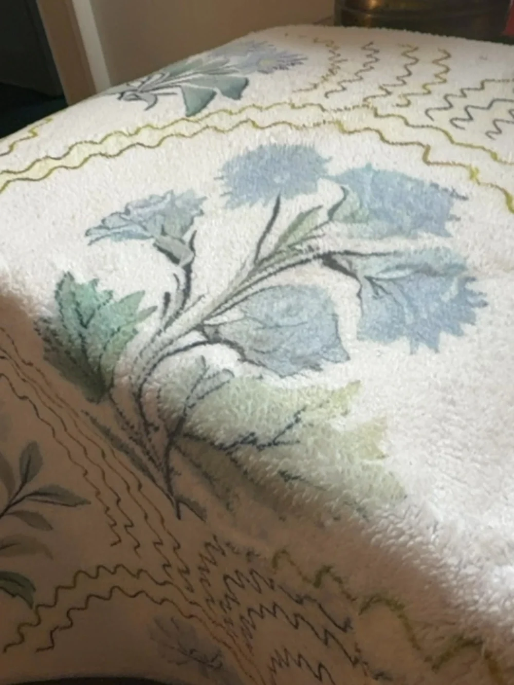 Unbranded Floral Bath Rugs Set of 2 New